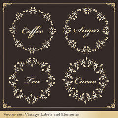 Vintage frames and elements