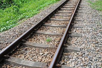 Closeup Of Railway track