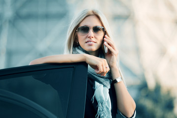 Fototapeta premium Businesswoman on the phone.