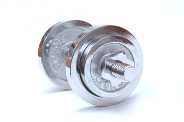 pair of weights, isolated on white background