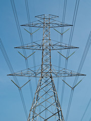 High voltage power pole
