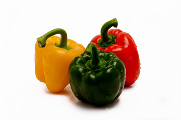 Paprika rot gelb grün