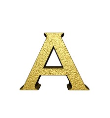3d gold letter