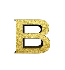 3d gold letter