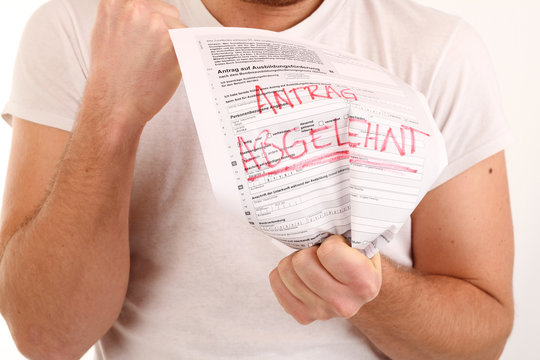 Antrag auf Ausbildungsf&ouml;rderung abgelehnt