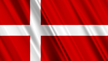 Fototapeta premium Denmark Flag