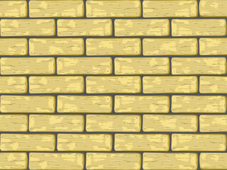 Yellow bricks wall