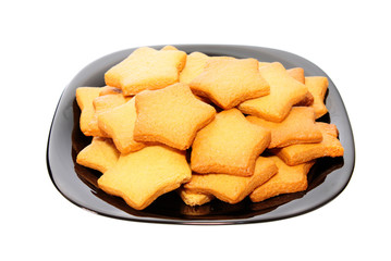 Asterisk cookies, isolated.