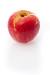 Fresh autumn apple isolated on a white background
