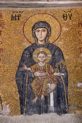 Mosaik in der Hagia Sophia, Istanbul - Türkei