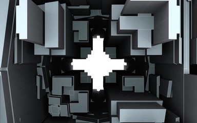 Abstract Urban City Building They Make The Hole Cross 04