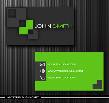 Set of creative business cards