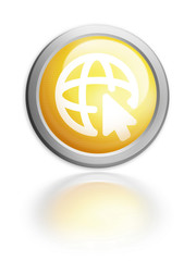 Button Aqua Icon