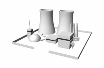 3D Kernkraftwerk freigestellt 02