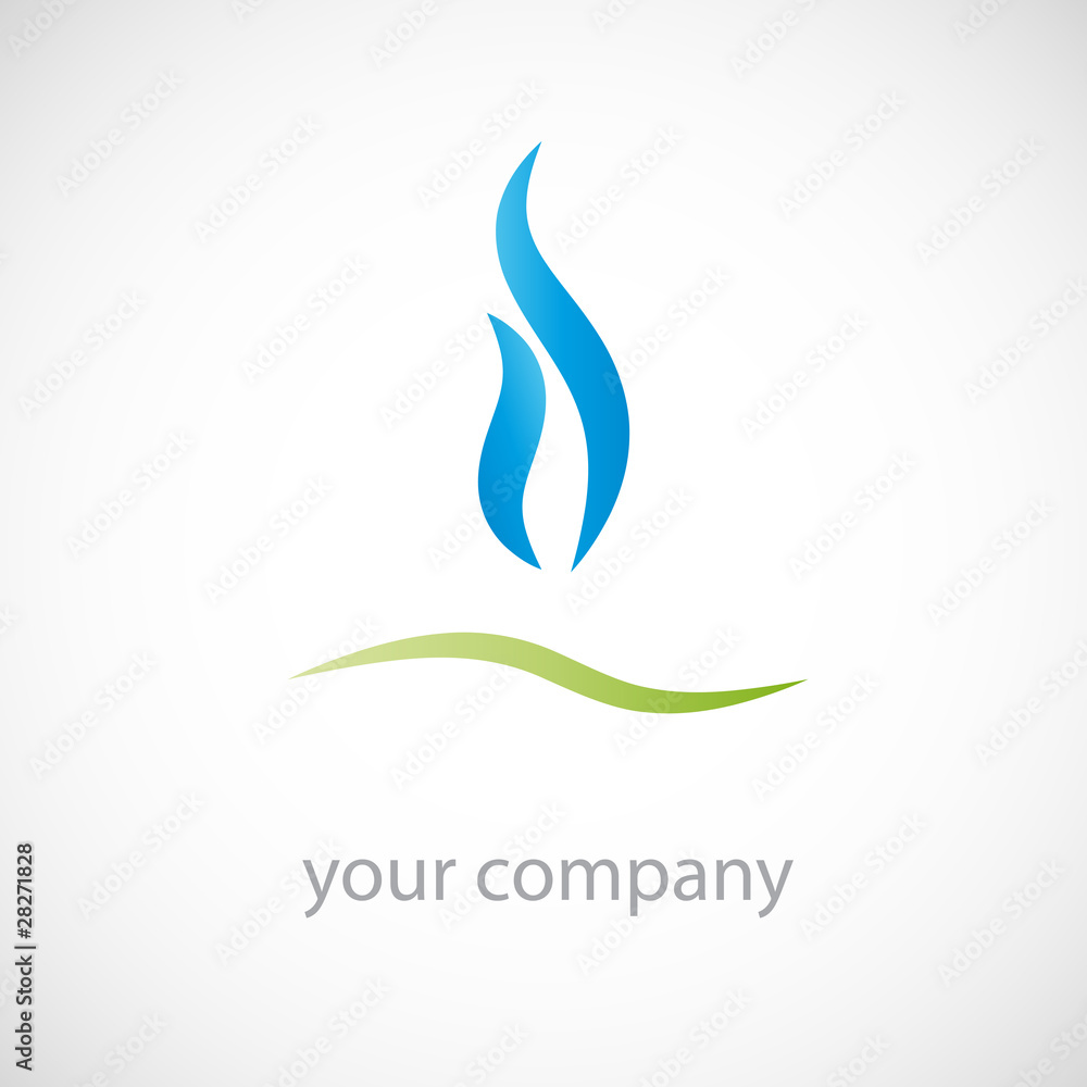 Canvas Prints logo natural gas ( vector )