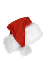 Obraz na płótnie Canvas Santa claus hat. Isolated on white background