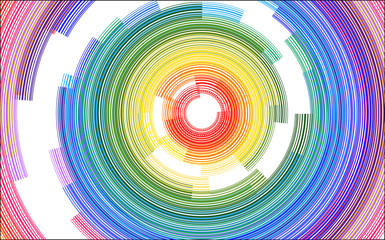 Abstract Spiral Color Background - Vector