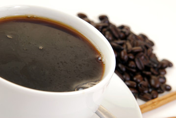 Fresh black coffee