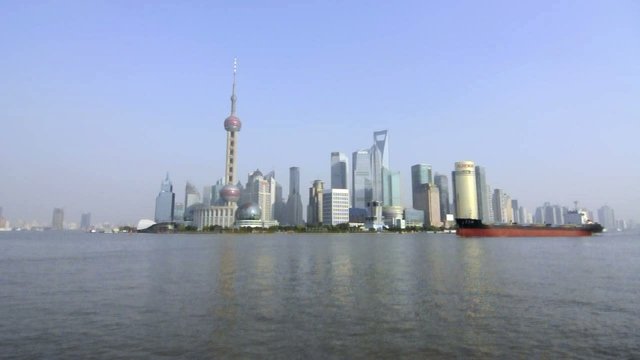 Shanghai, vue depuis le Bund - Vidéo HD