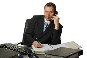 Manager telefoniert  2