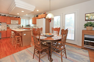 Kitchen and dining table