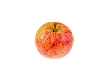 red apple on white background