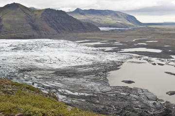 Lengua glaciar de Skaftafell Jökull (Islandia)