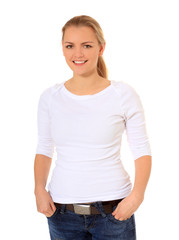 Obraz premium Attraktive junge Frau