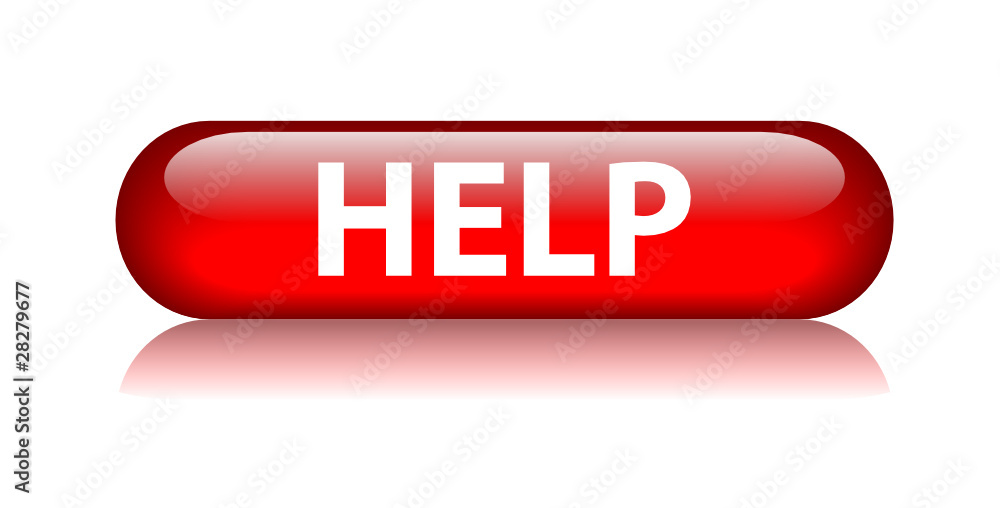 Poster help web button (hotline call contact customer service support)