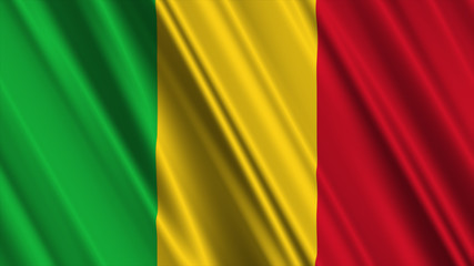 Naklejka premium Mali Flag
