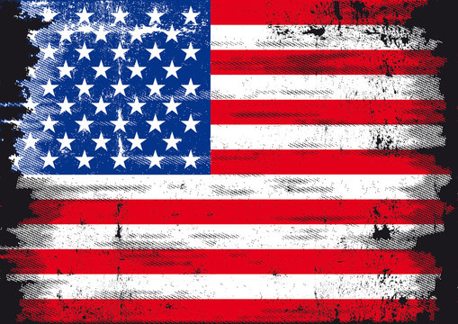 US Grunge Flag