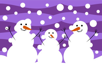 Snowmen family