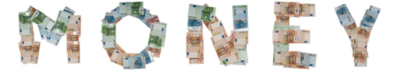 Money logo with euro