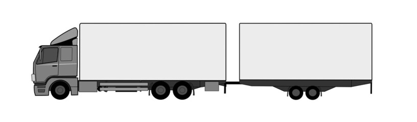 Truck with trailer