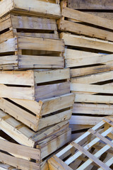 Cageot caisse bois marché commerce récupération tri déchet