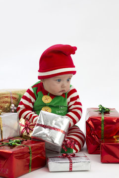 Babys lonely first christmas