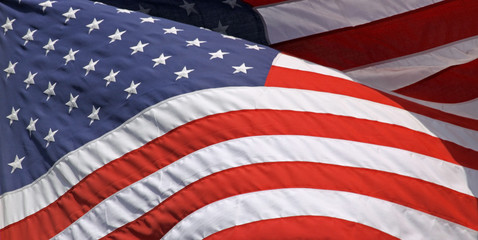 Nationalflagge USA - close-up 01