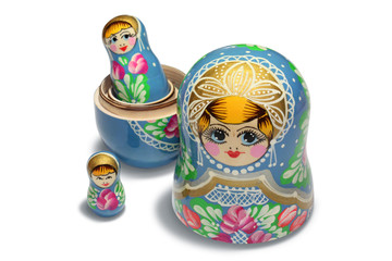 Blu matryoshka - Russian Nesting Doll