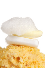 Natural sponge and soap