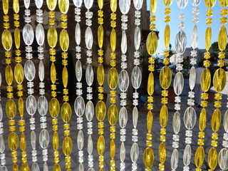 tenda colorata di plastica