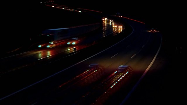 Autobahn bei Nacht - Special Effect Video