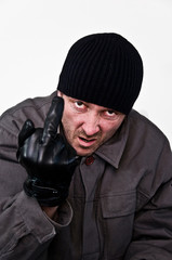 homme agressif
