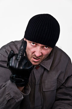 homme agressif