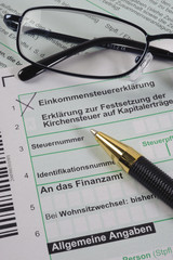 Steuererkl&auml;rung Finanzamt