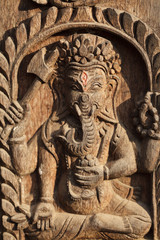 god ganesha sculpture, Nepal