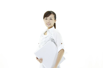 女性・パソコン