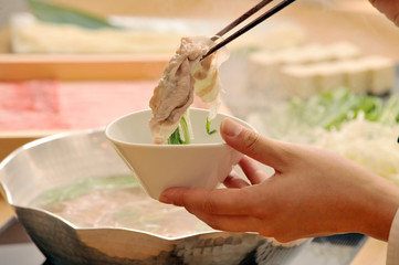 しゃぶしゃぶセット手付き