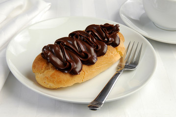 Delicious eclair