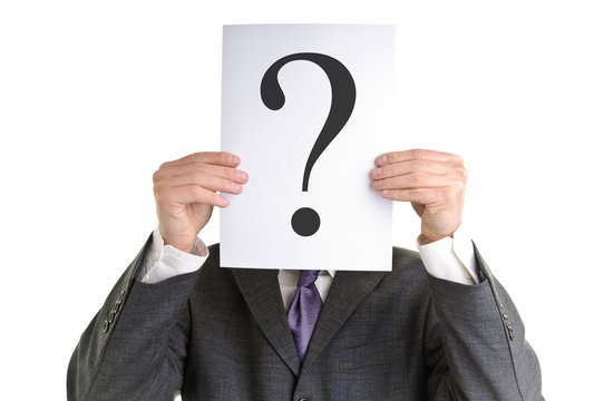 Businessman is searching for answers