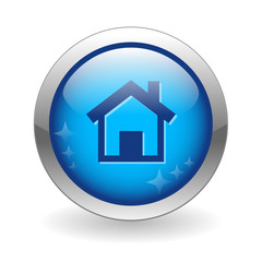 "HOME" Web Button (homepage internet website start information)